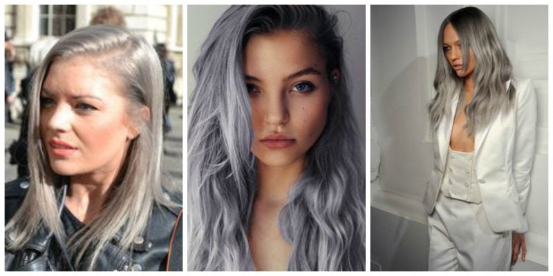 Frisuren Ideen für graue Haare 