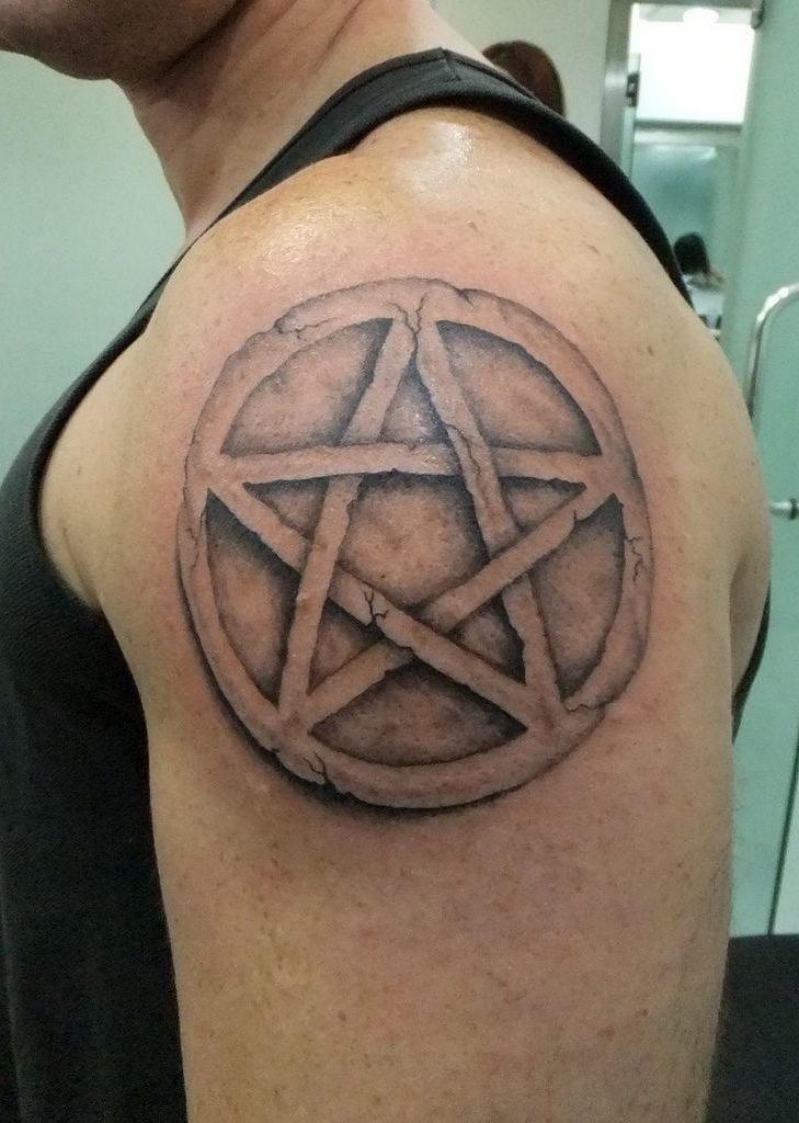 Pentagram Tattoo Arm