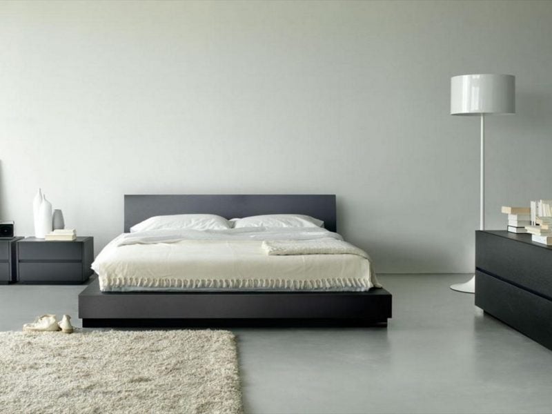 wandgestaltung schlafzimmer ideen helle wandfarben weiß grau wohnideen