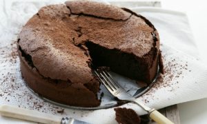 lecker Kuchen mit Schokolade ohne Ei und Milch vegan