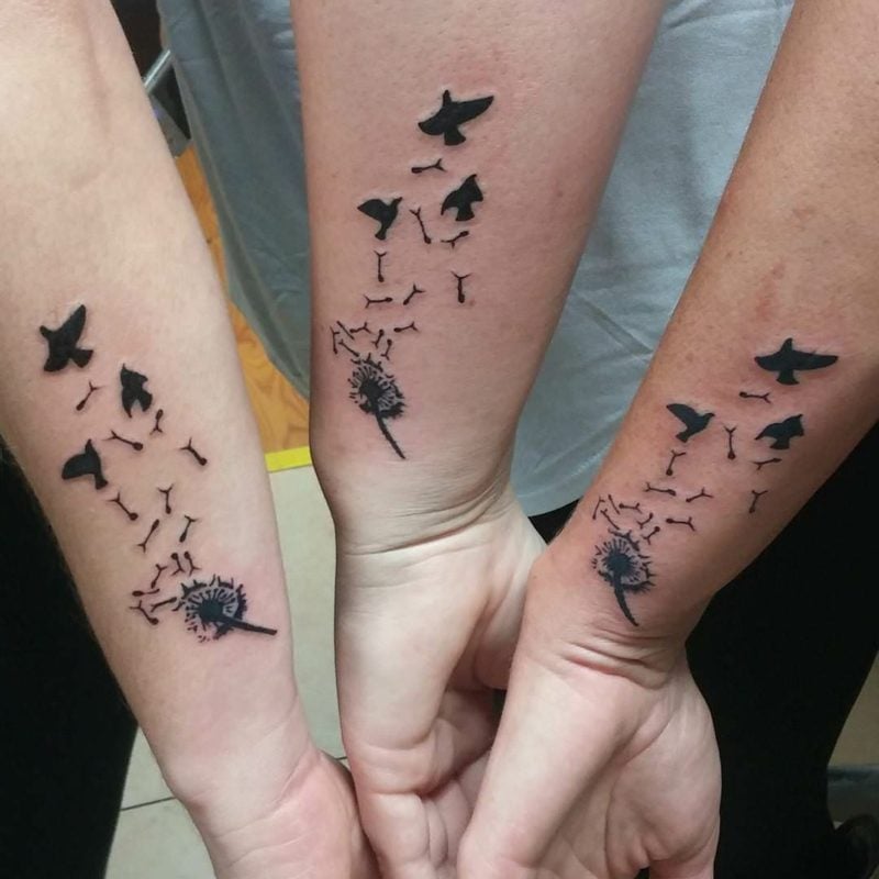 pusteblume tattoo vögel