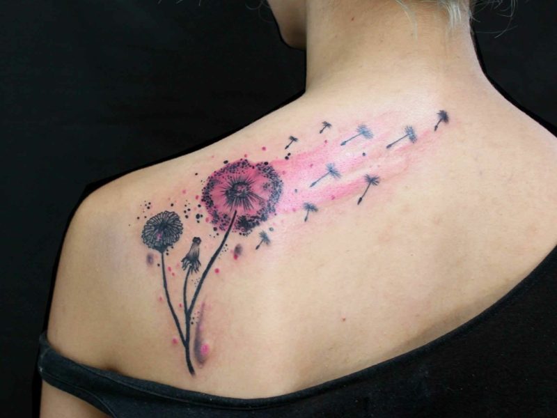 Pusteblume Tattoo welche ist die richtige Körperstelle dafür