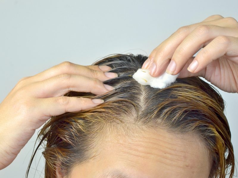 Kokosöl trockenes Haar wirkungsvolle Haarkuren