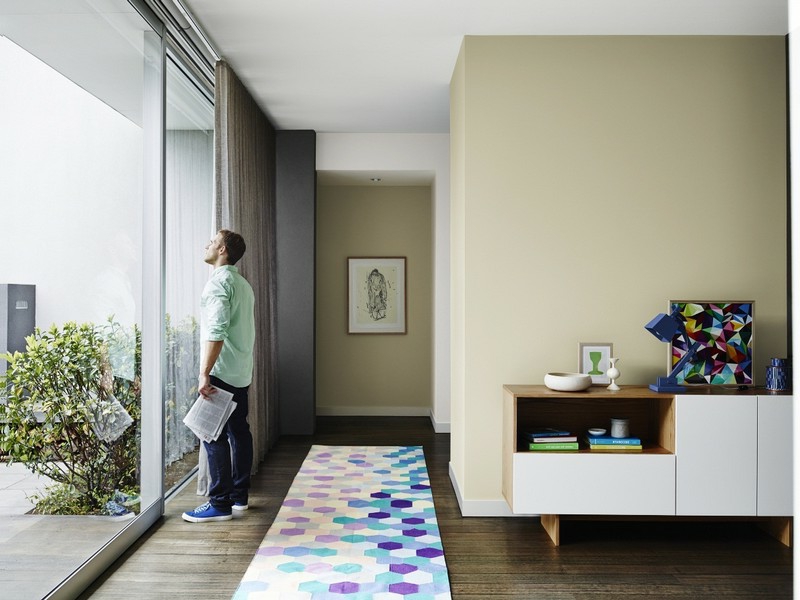 40 moderne Wandfarben Ideen für das Wohnzimmer
