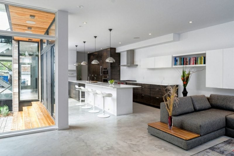 Wohnküche Ideen modern minimalistisch