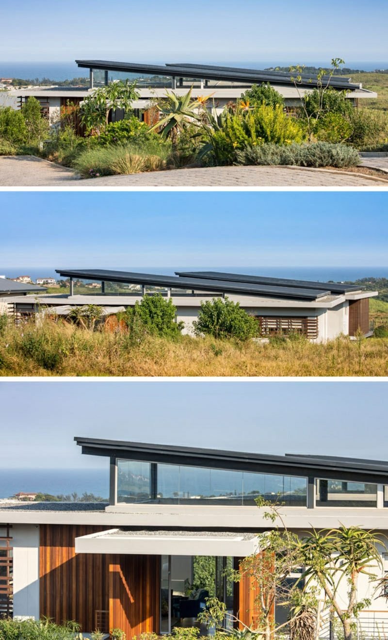 Satelldach modern Einfamilienhaus Südafrika