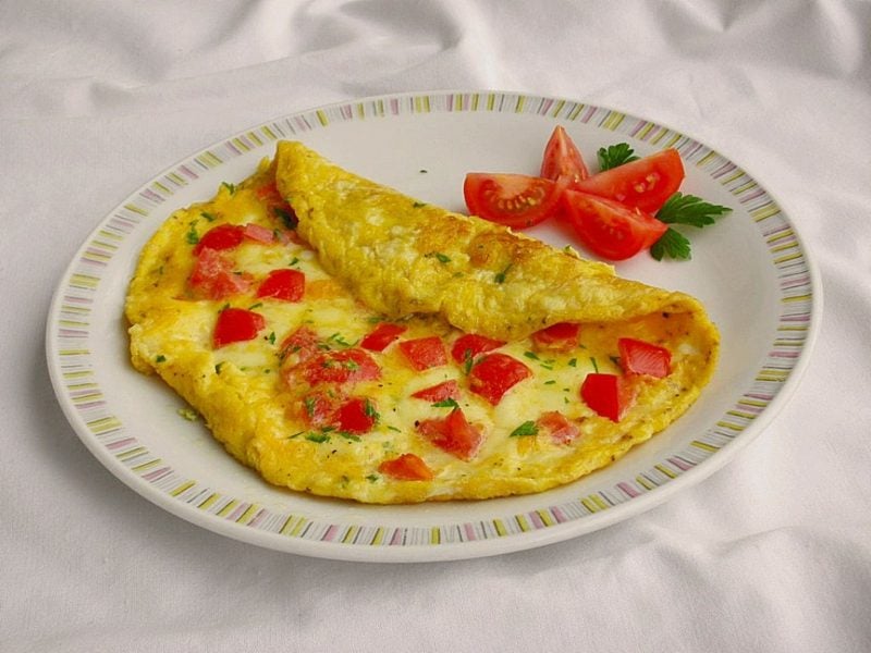gesundes Frühstück zum Abnehmen low carb Omelett