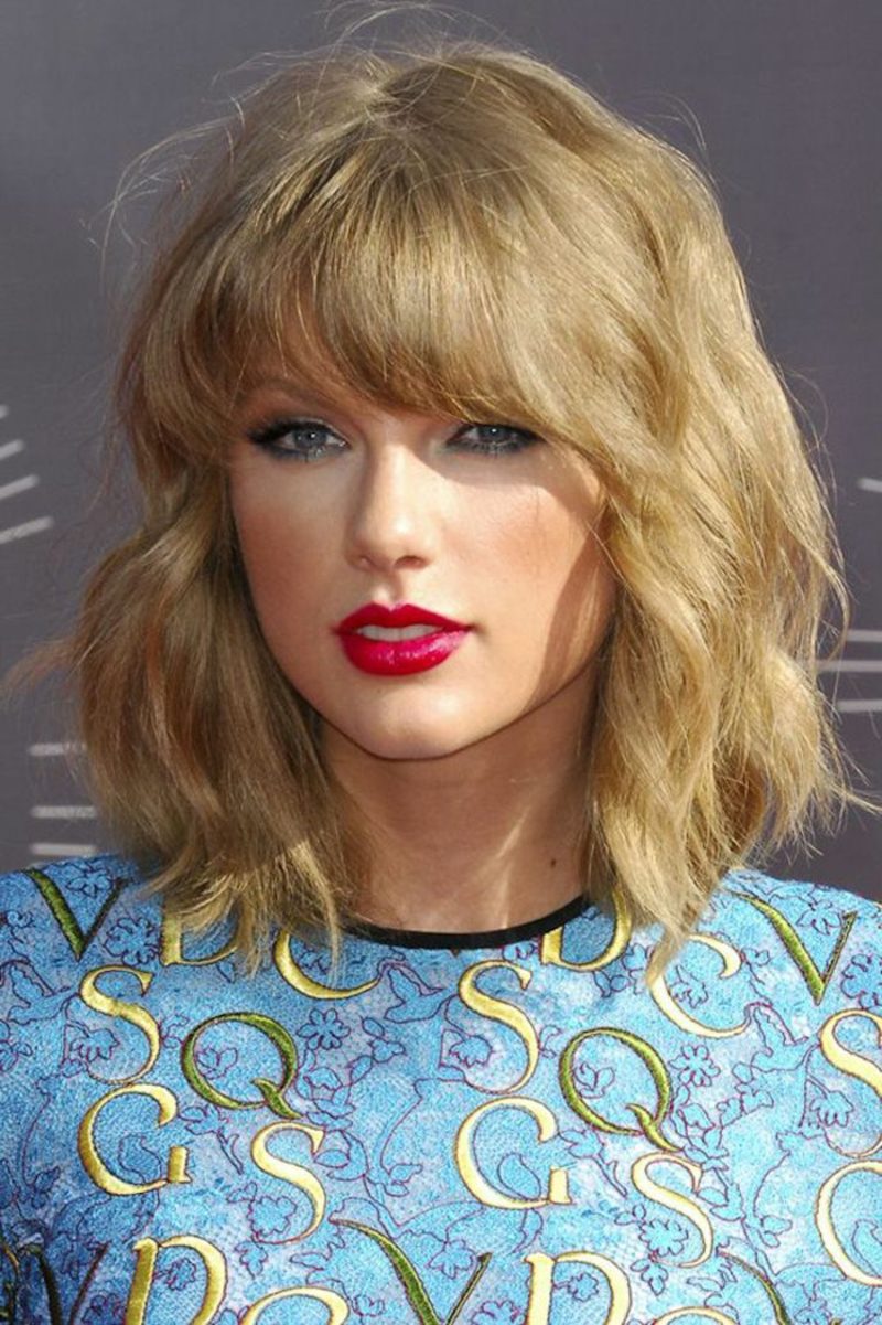 Kurzhaarfrisuren für feines Haar Taylor Swift Shag Frisur