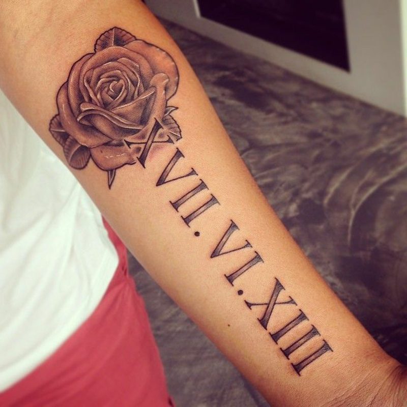 78 Tattoo Schriftarten Römische Zahlen