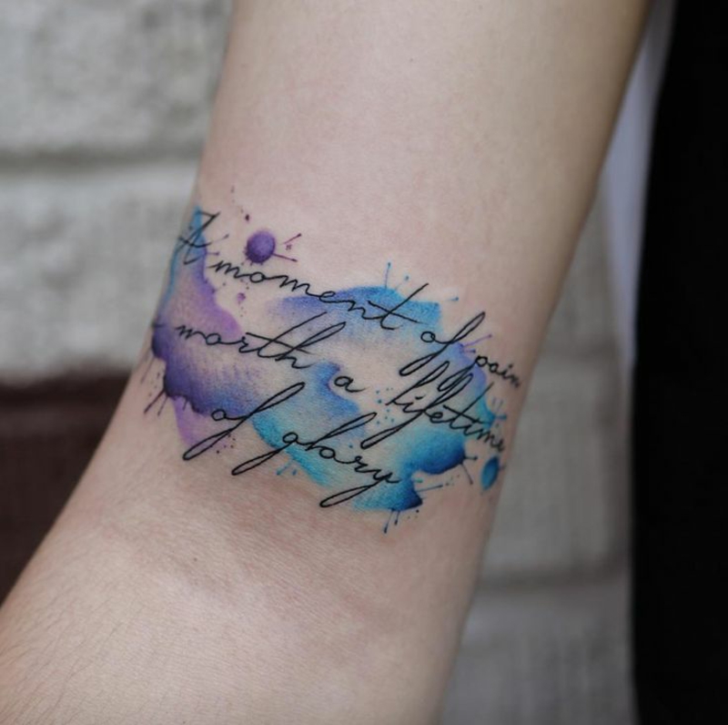 Was ist ein Watercolor Tattoo und wie lange hält er?