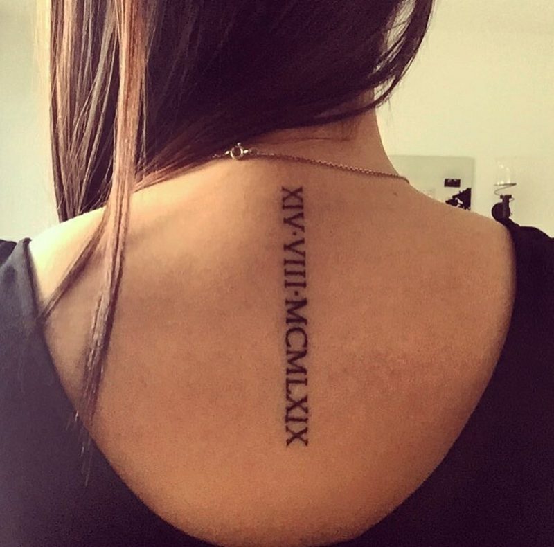 Römische Zahlen Tattoo 23 elegante Desigideen für Männer und Frauen