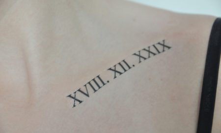 römische Zahlen Tattoo die besten Designideen dezent und elegant