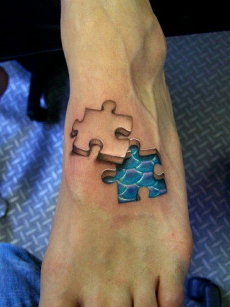 Tattoos Frau 3D Puzzle