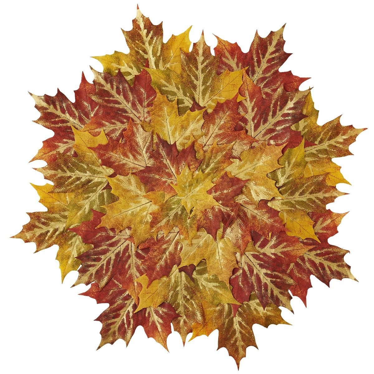 Türdeko aus Herbstblätter