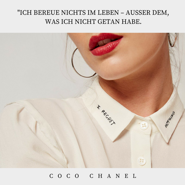 Leben Sprüche besinnlich Coco Chanel