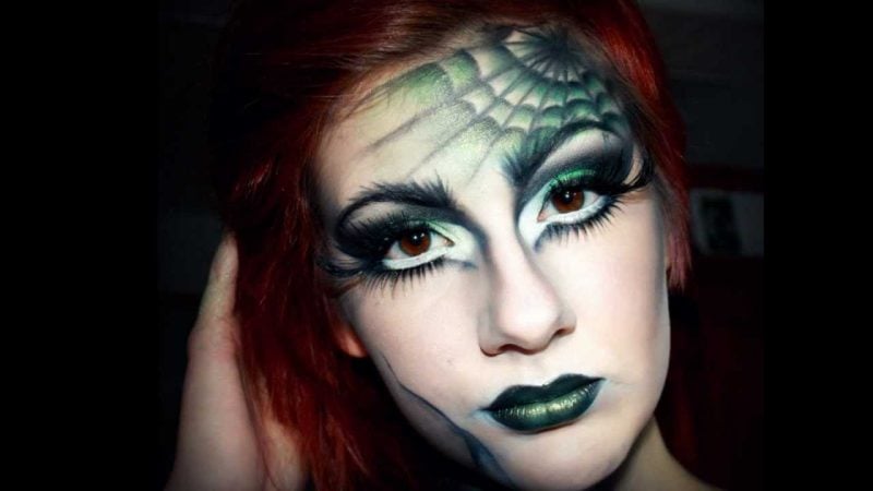 Schminken zu Halloween hexen Make-up selber machen