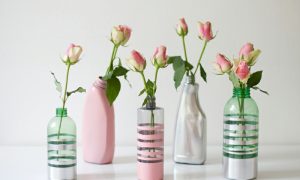 Upcycling Ideen DIY bunte Vasen