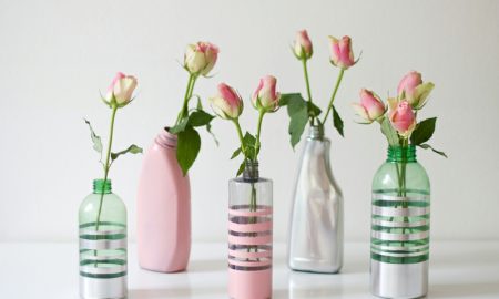 Upcycling Ideen DIY bunte Vasen