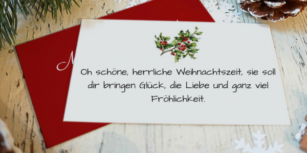 Schöne Weihnachtssprüche: Wie schreibt man Weihnachtssprüche kurz und