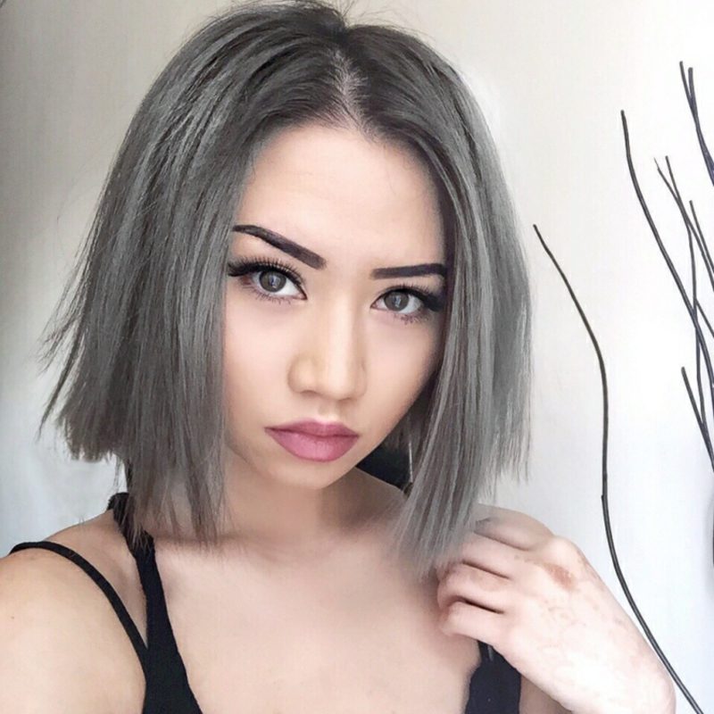 Haare färben neue Trends Farbe Grau