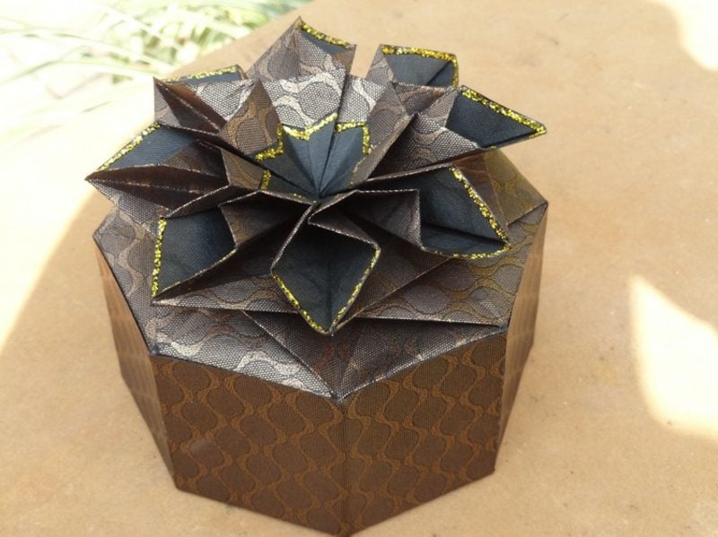 Origami Weihnachten herrliche Geschenkbox