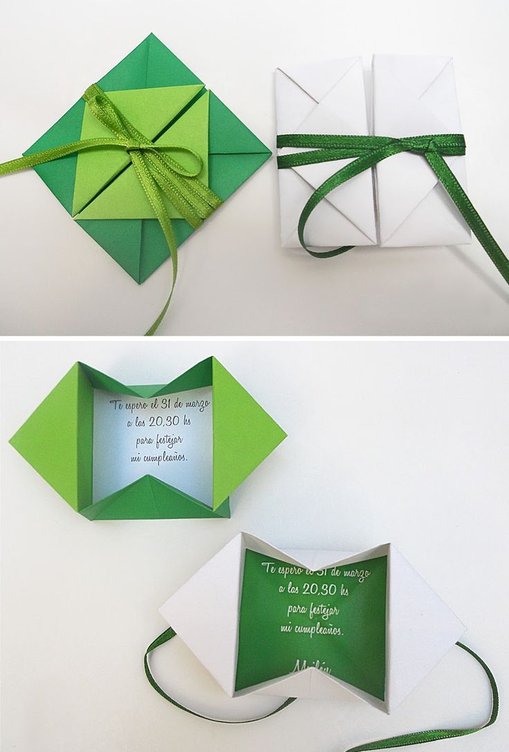 Origami Weihnachten Briefumschlag