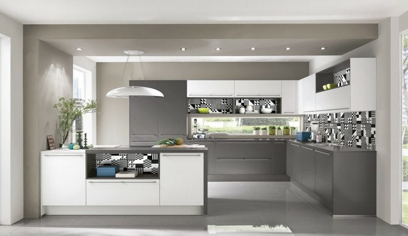 Küche Grau moderne Einrichtung