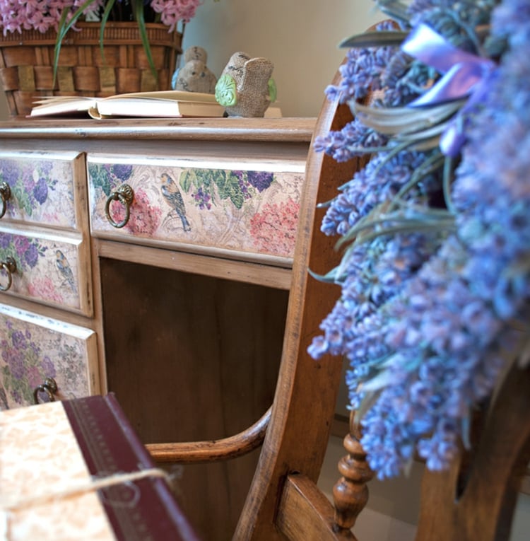 Vintage Möbel selber machen Schreibtisch herrlicher Look Wohnwand selber bauen