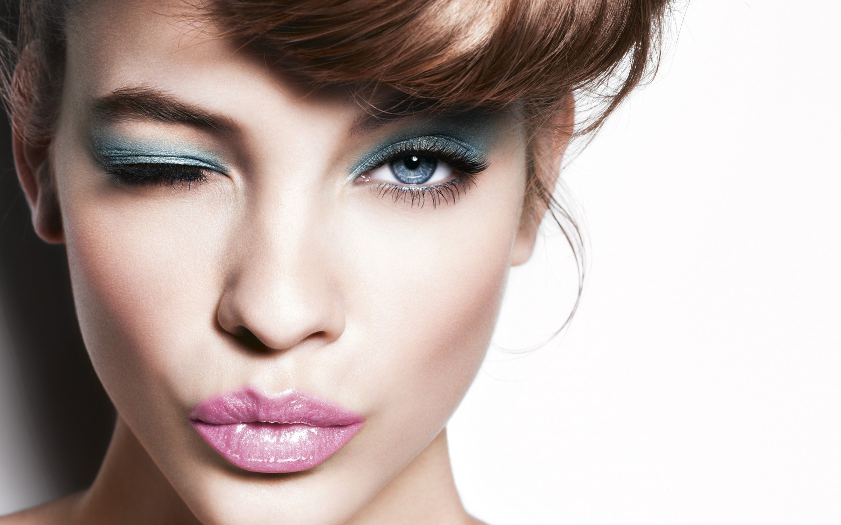 Blaue Augen Make Up