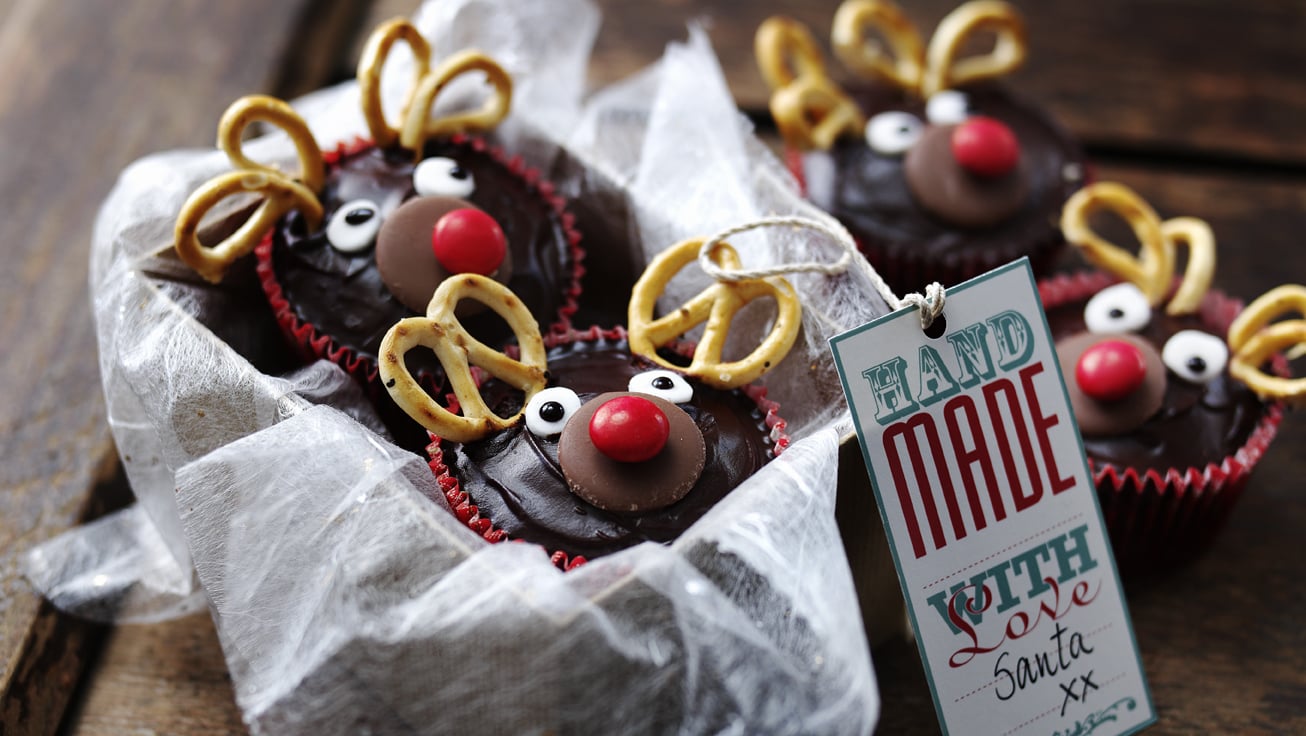Weihnachtsgeschenke selber machen - Muffins mit Weihnachtsmotive