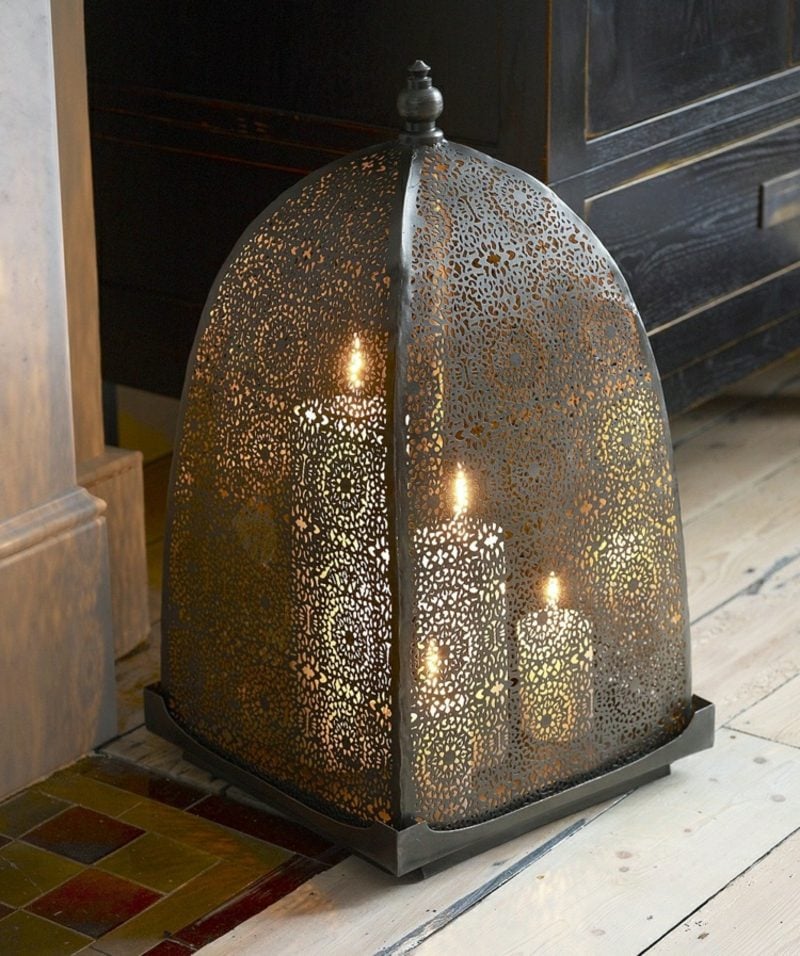 orientalische Lampen Bodenlampe Kerzen
