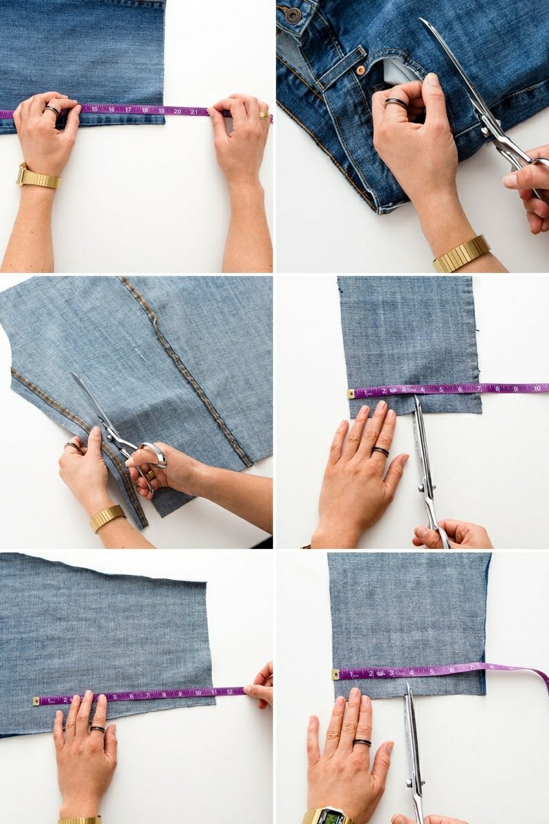 was kann man aus alten Jeans machen spannende DIY Ideen Tasche