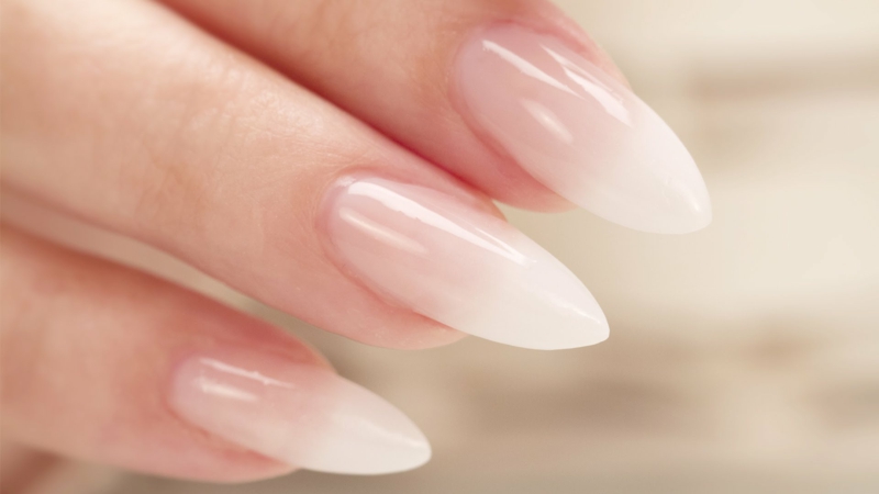 Pink And White Baby Boomer Nails Nail And Manicure Trends