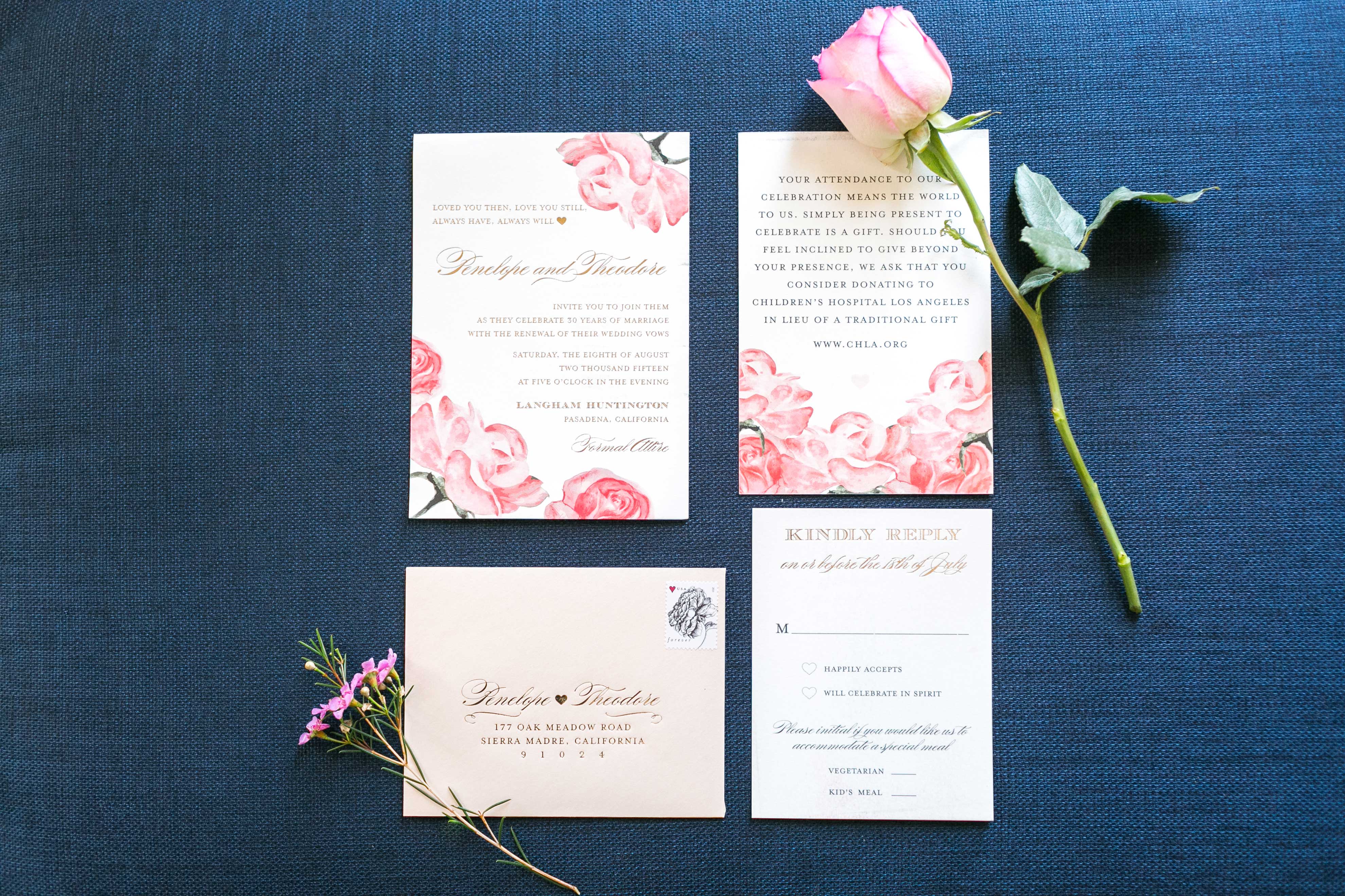 Kalligraphie für Hochzeitskarten - Schöne Schrift und Schriftarten mit Buchdruck
