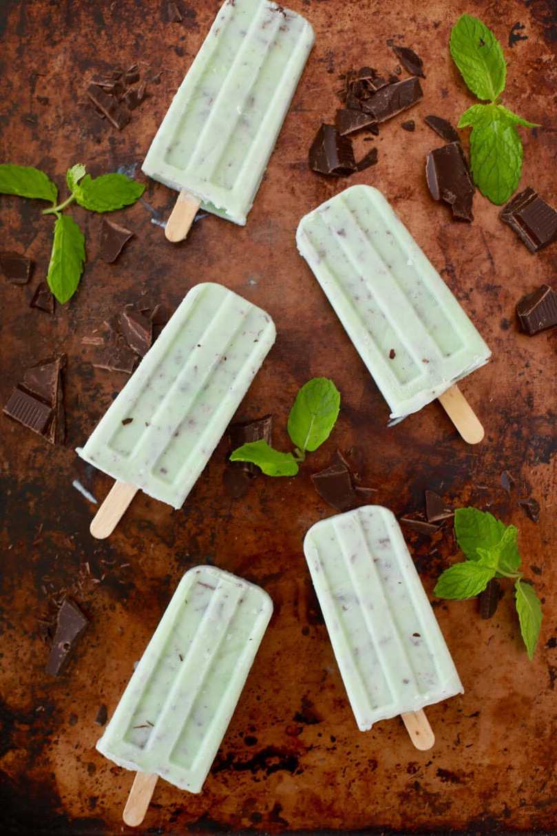 Sommer Rezepte - Mint Schokolade Eis