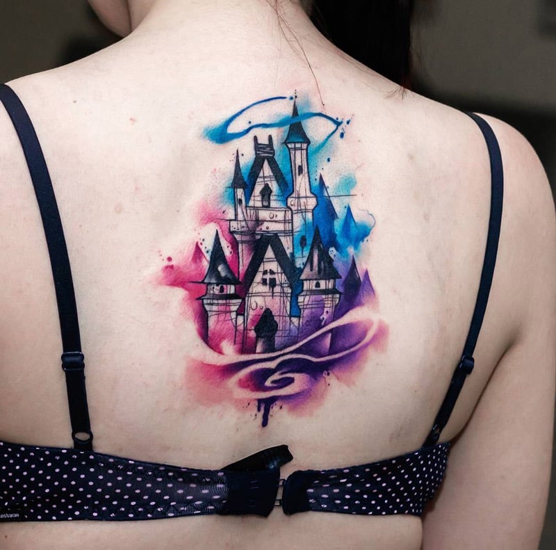 Disney Tattoo Rücken Tattoo Disneyland 