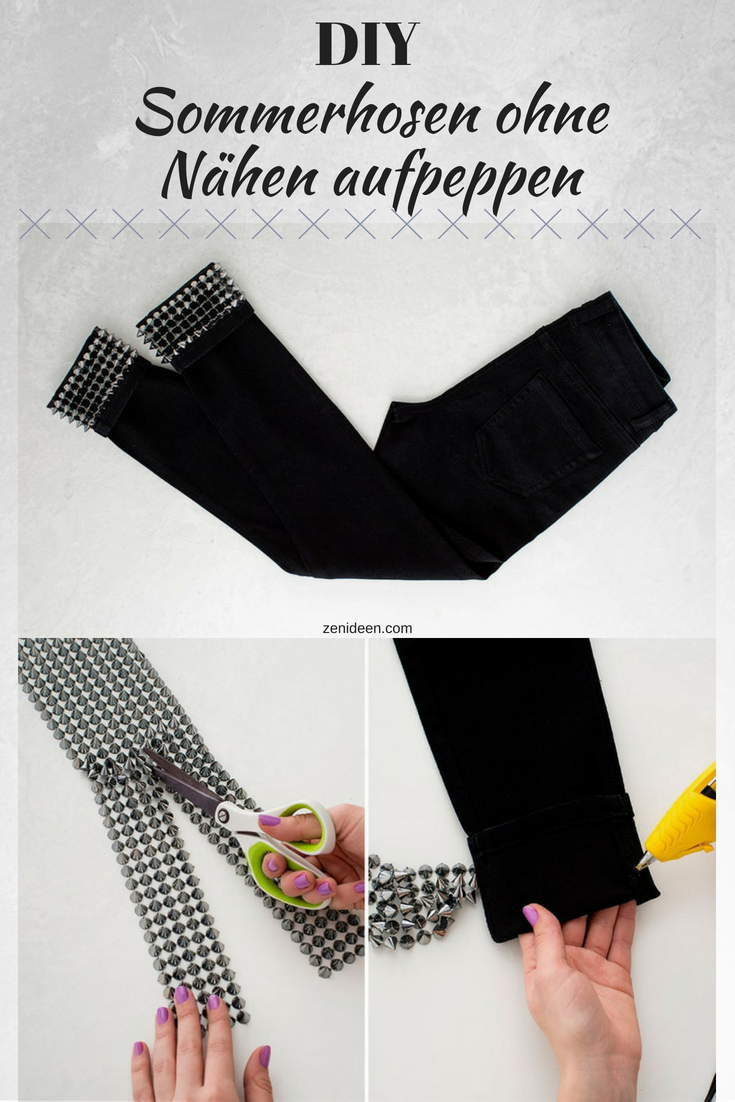 DIY Damen Sommerhose aus Baumwolle mit Spickes 