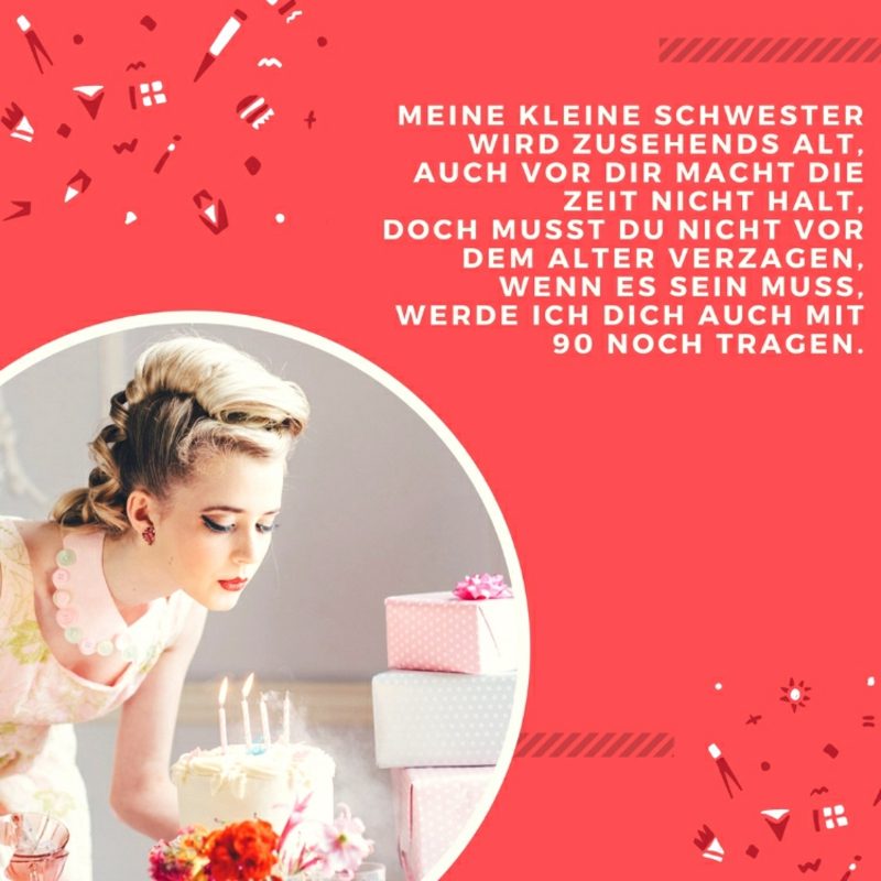 Geburtstag Sprüche Für Die Schwester