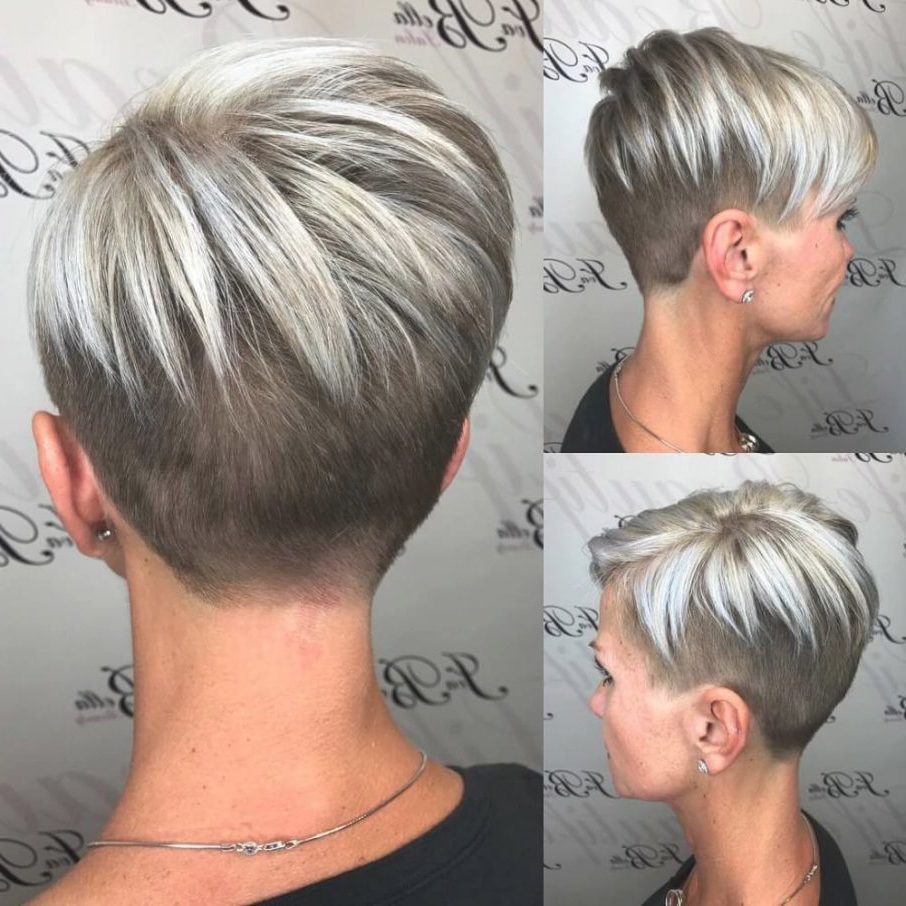 Undercut Frauen für blonde Haare