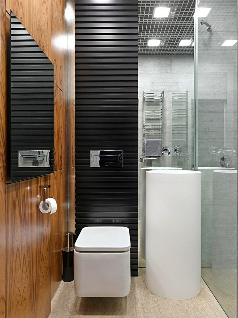 Gäste WC Gestaltung Beispiele kleiner Raum praktische Ideen