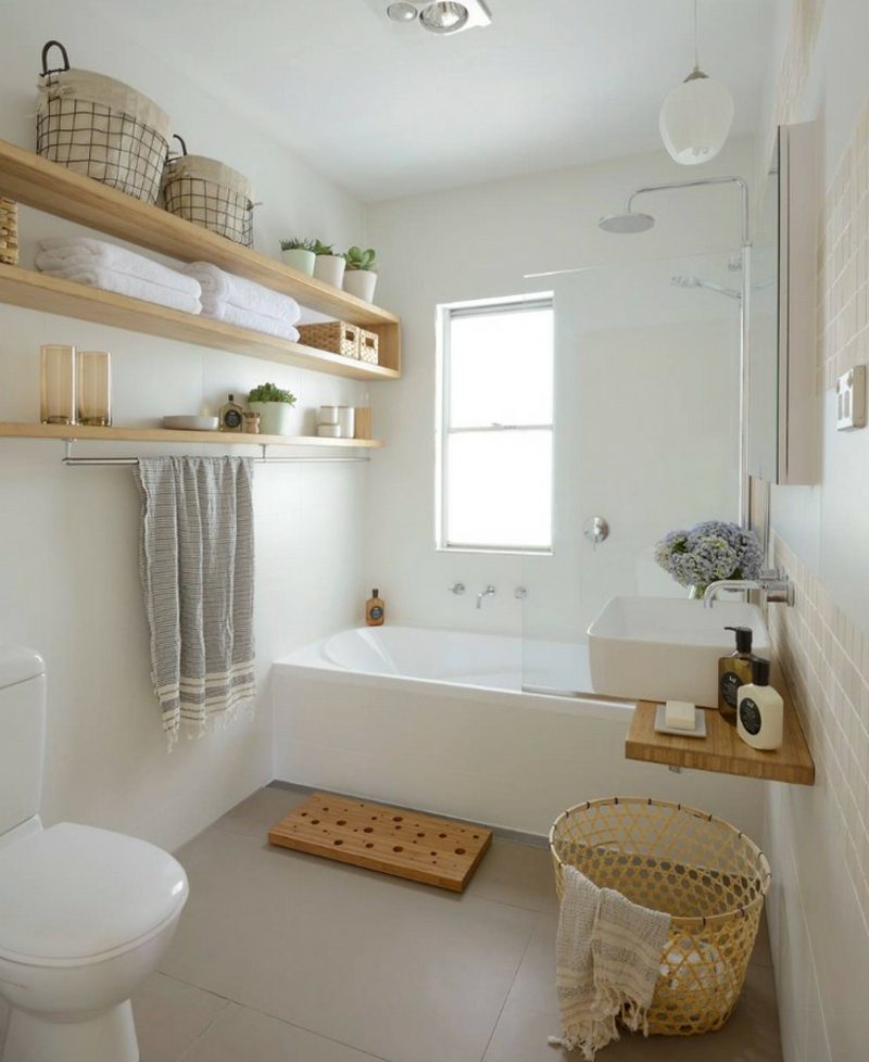 Gäste WC Gestaltung Beispiele kleine Badewanne