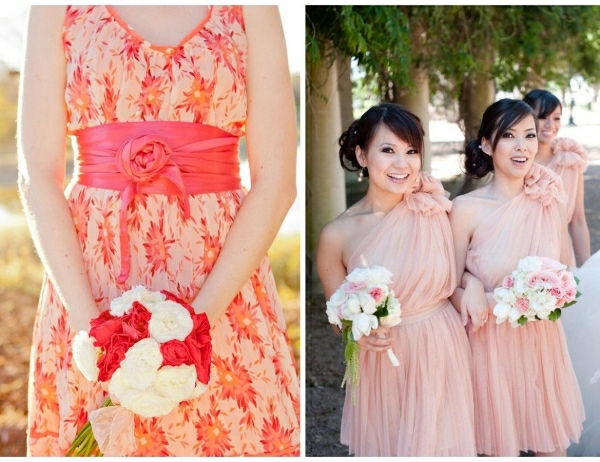 Kleider für Hochzeitsgäste zarte Nuancen farbige Prints