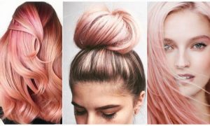 pastellrosa Haare färben Frisurentrends 2018