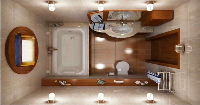 Ein kleines Bad kann alle Ihre Träume und Bedürfnisse erfüllen und Ihnen den vollen Badegenuss auf wenige Quadratmeters bieten.
