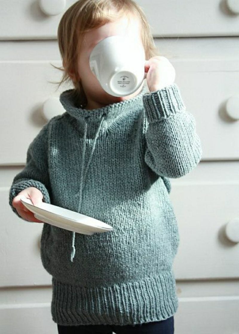 Baby Pullover stricken lang warm Winter