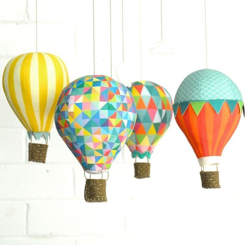Heiβluftballon basteln kreative DIY Ideen