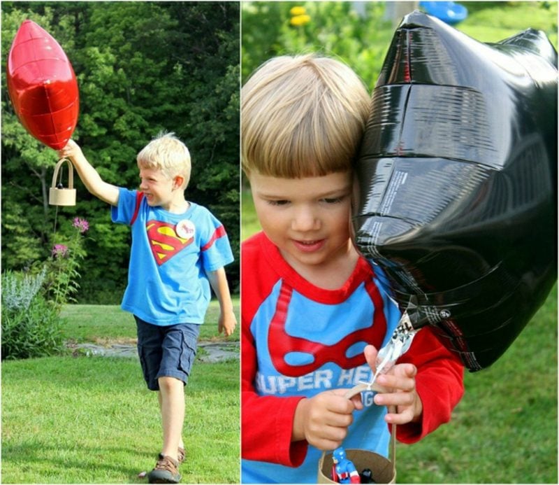 Heiβluftballon basteln super einfach