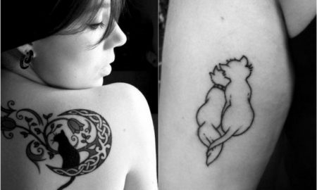 Tattoo Katze tolle Designs damen