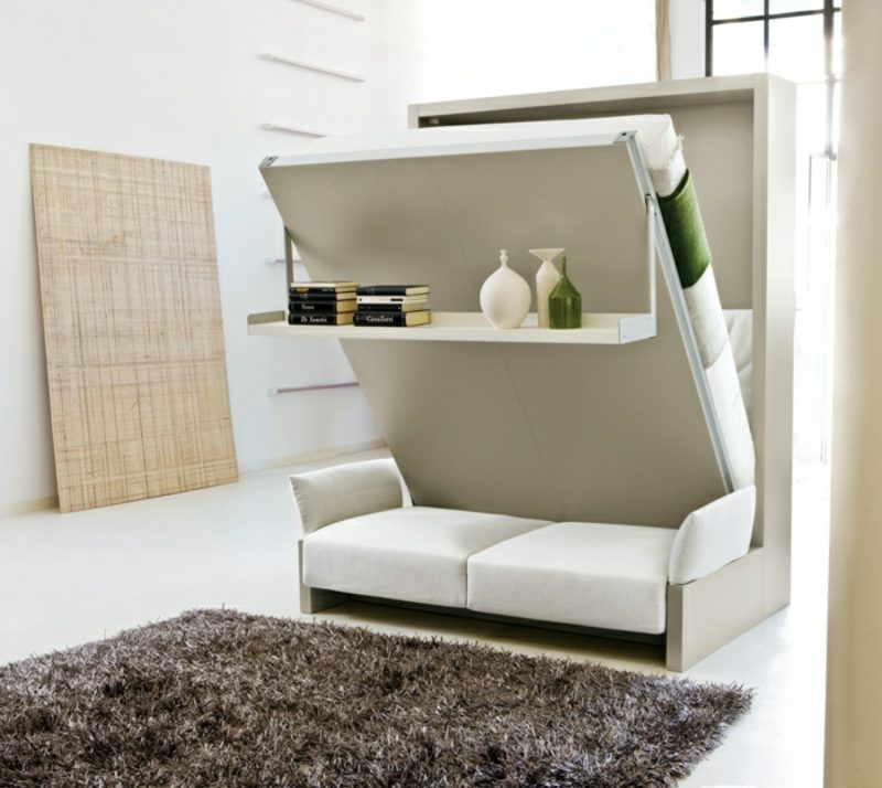 platzsparende Möbel praktisches Bett klappbar