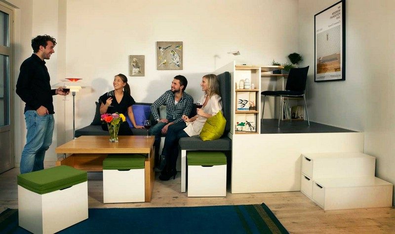 platzsparende Möbel minimalistisch Designer